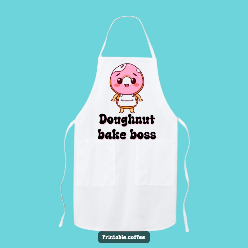 Funny Barista Donut Apron for Sweet Kitchen Adventures