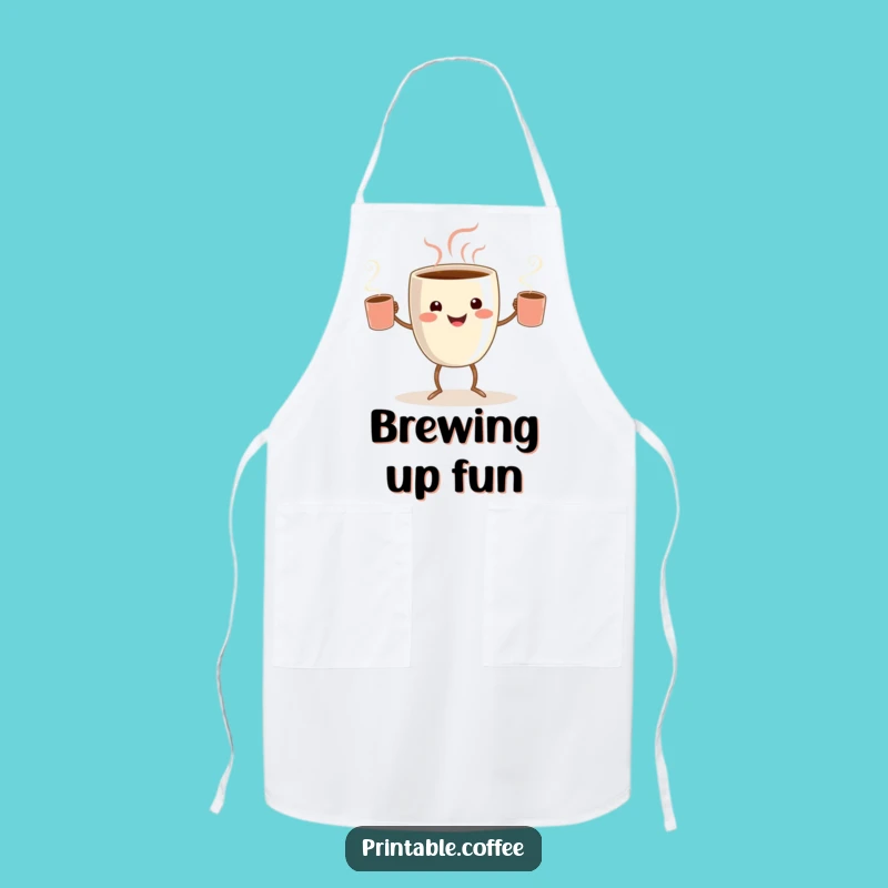 Funny Coffee Juggler Apron: Barista Master Gear, a Humorous Gift for Home Cooks