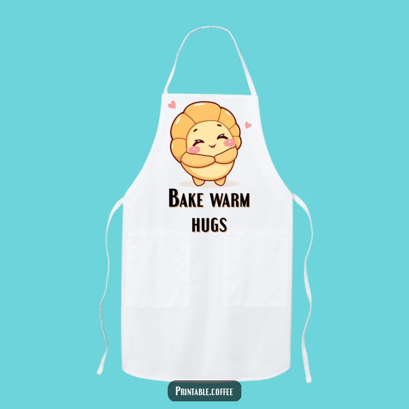 Funny Hugging Croissant Apron for Warm Kitchen Moments