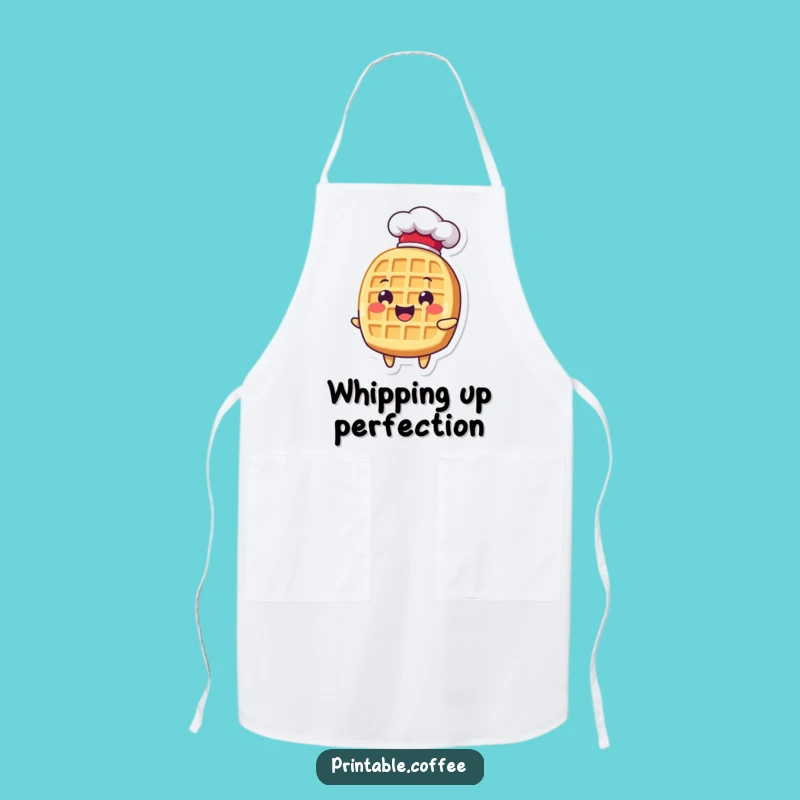 Funny Waffle Chef Hat Apron: Delightful Cooking and Kitchen Humor