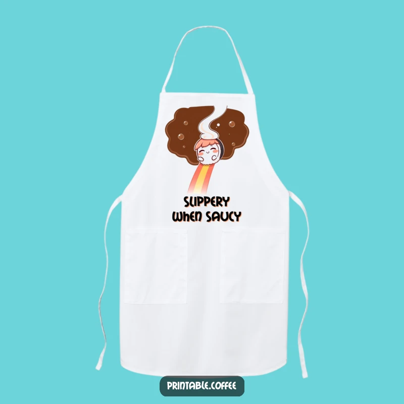Funny Sushi Apron: Rainbow Slide, Kitchen Fun, Perfect Funny Gift!