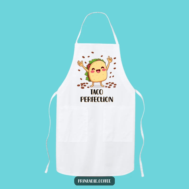 Funny Taco Apron: Victory Dance, Kitchen Fiesta, Perfect Funny Gift!