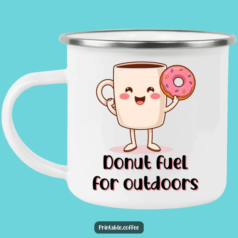 Funny Coffee Mug Legs Donut Camping Mug - Durable and Hilarious Outdoor Companion
