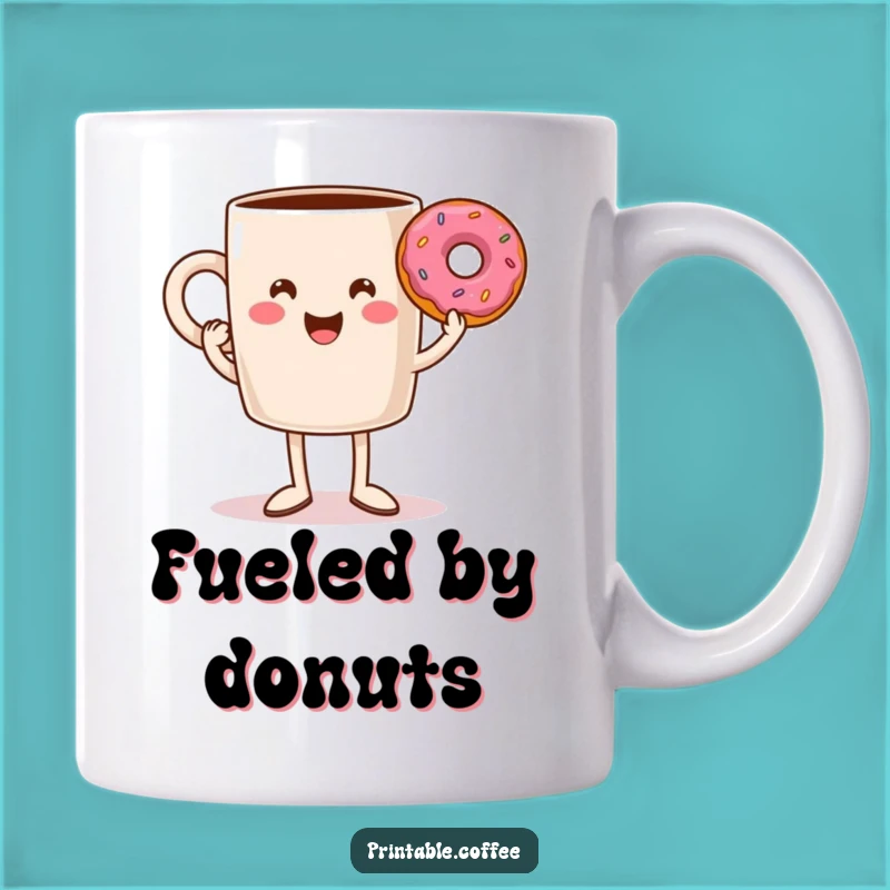 Funny Coffee Mug Legs Donut Triumph Mug - Hilarious Breakfast Lover Gift