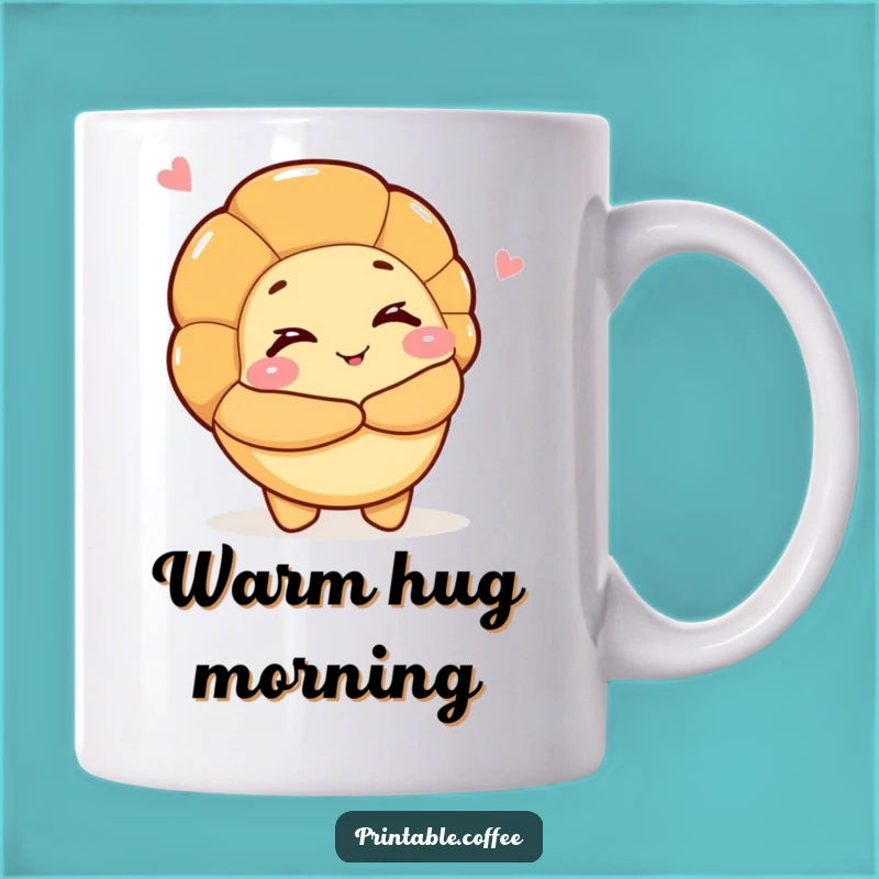 Funny Hugging Croissant Mug: Embrace Comfort with a Wink