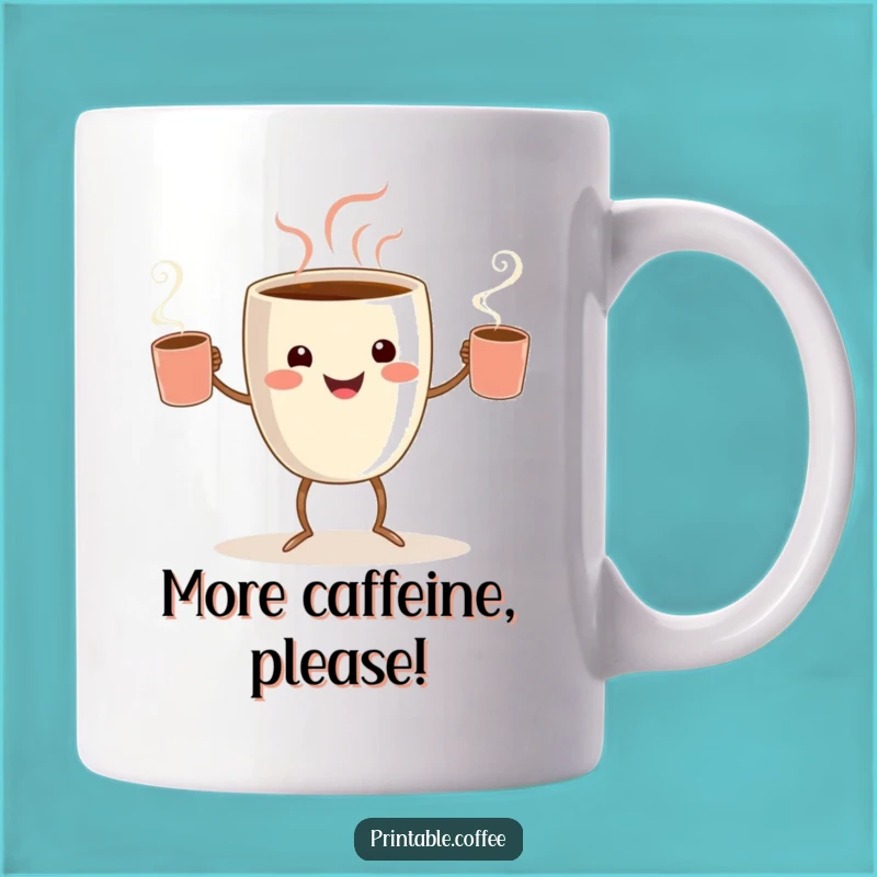 Funny Coffee Juggler Mug: Joyful Barista's Dream, a Perfect Humorous Gift