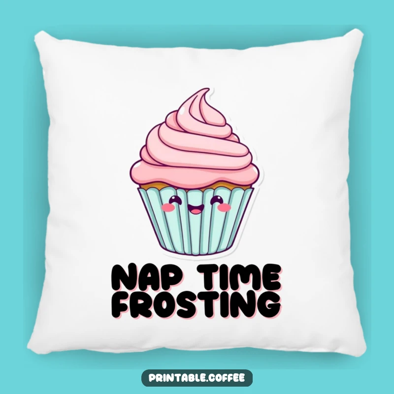 Funny Cupcake Wiggle Pillow: Cozy Happy Frosting Cushion, Sweet Funny Gift