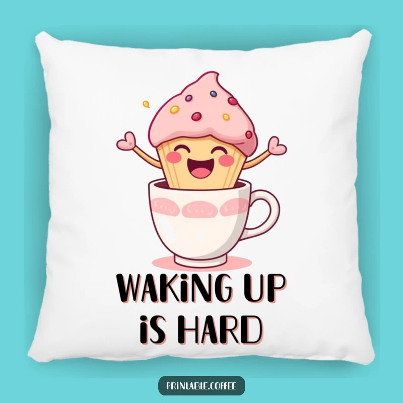 Funny Muffin Burst Pillow: Snuggle Up to Joyful Comfort, Perfect Cozy Gift