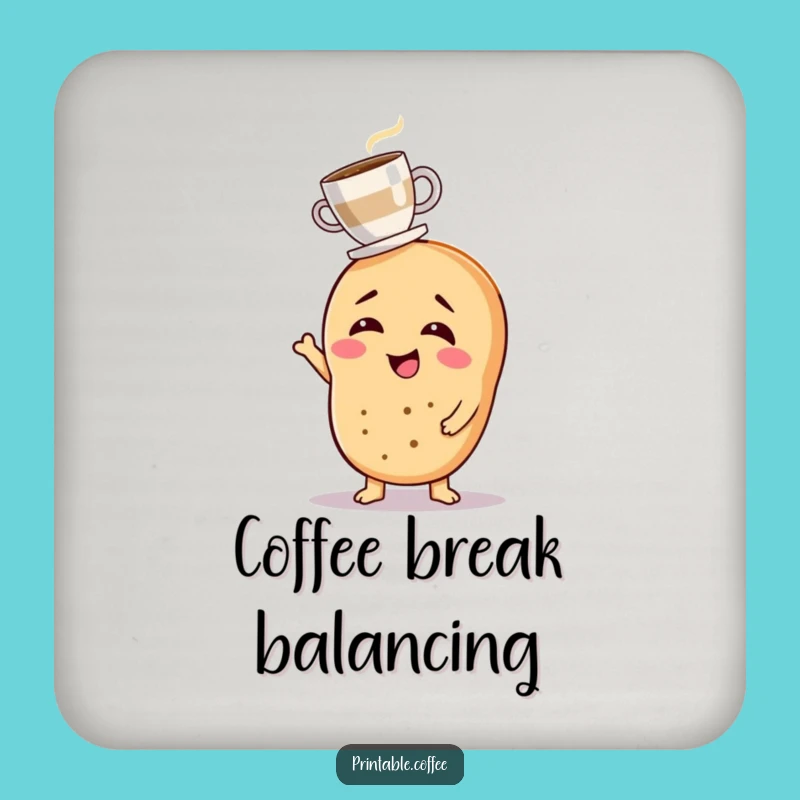 Funny Bagel Coffee Coaster: Hilarious Protection for Your Morning Drinks