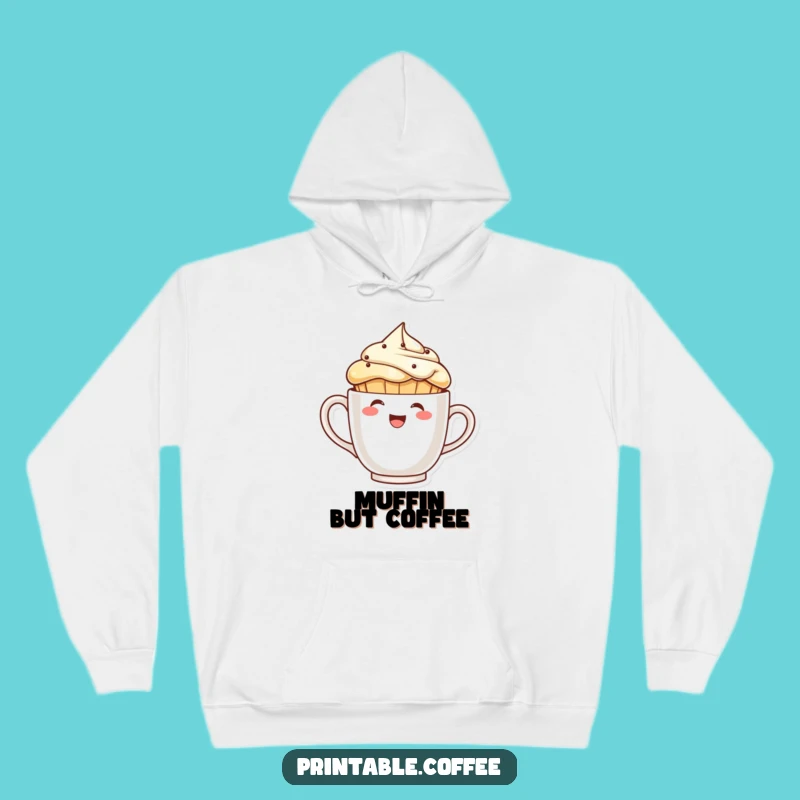 Cozy Funny Muffin Hoodie: Warmth and Coffee Companionship Gift