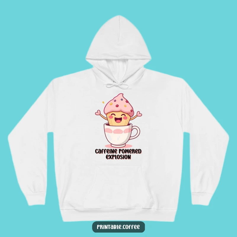 Funny Muffin Burst Hoodie: Cozy Up with This Joyful Character, Great Funny Gift