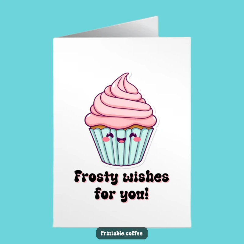 Free Printable Birthday Cupcake Card: Joyful Wiggle for a Sweet Downloadable Gift