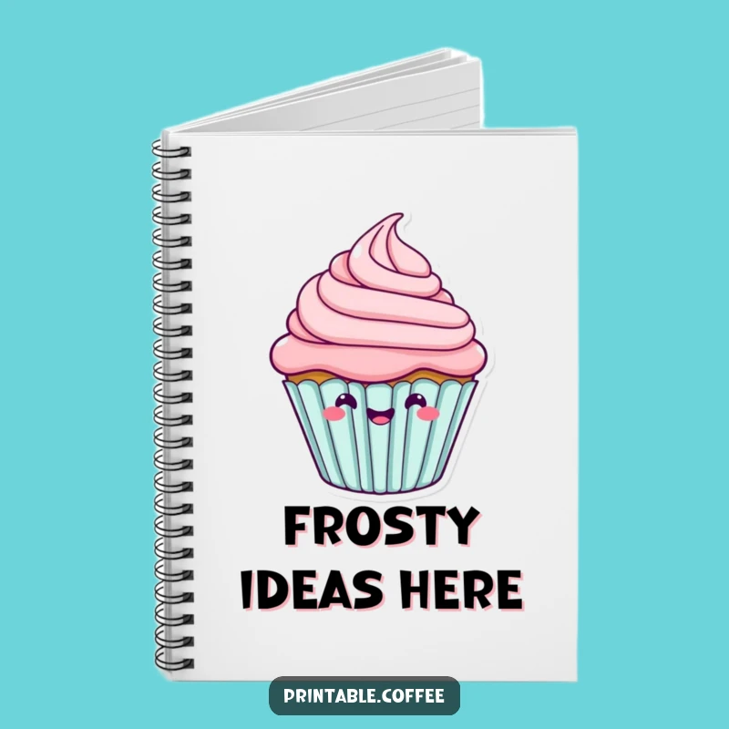 Funny Cupcake Wiggle Notebook: Happy Frosting Journal, Perfect Funny Gift