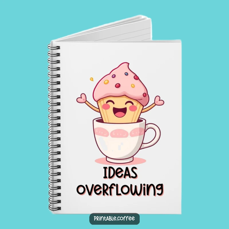 Funny Muffin Burst Notebook: Jot Down Joyful Ideas, Perfect Gift