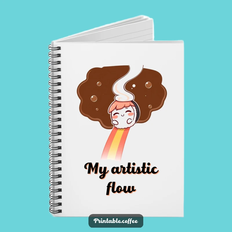 Funny Sushi Notebook: Rainbow Slide, Coffee Notes, Perfect Funny Gift!