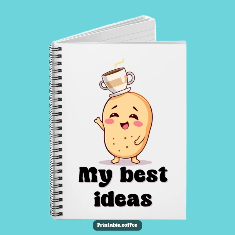 Funny Bagel Coffee Notebook: Hilarious Journal for Morning Ideas