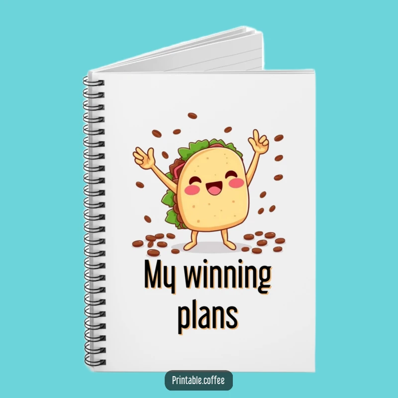 Funny Taco Notebook: Victory Dance, Fiesta Notes, Perfect Funny Gift!