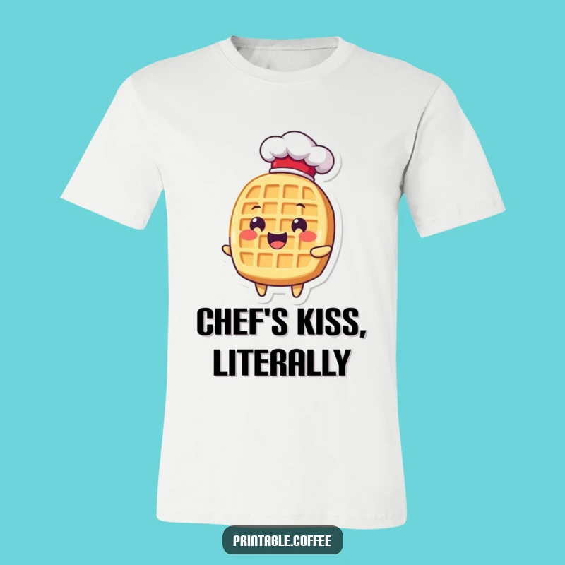 Funny Waffle Chef Hat T-Shirt: Wear Your Delightful Breakfast Humor