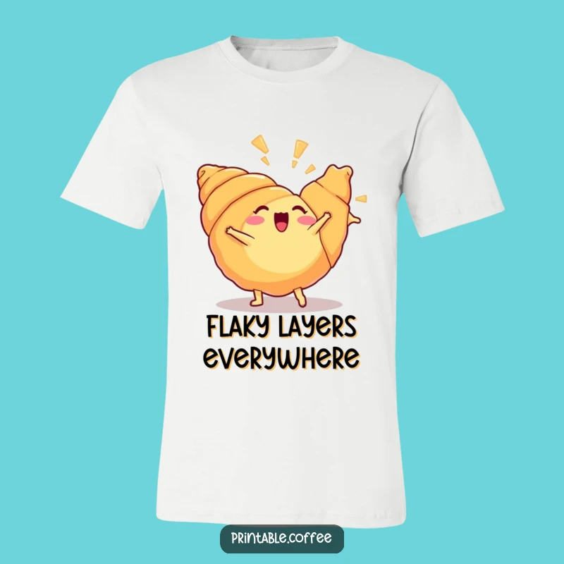 Funny Croissant Cartwheel T-Shirt A Hilarious Baker’s Gift For Pastry Enthusiasts
