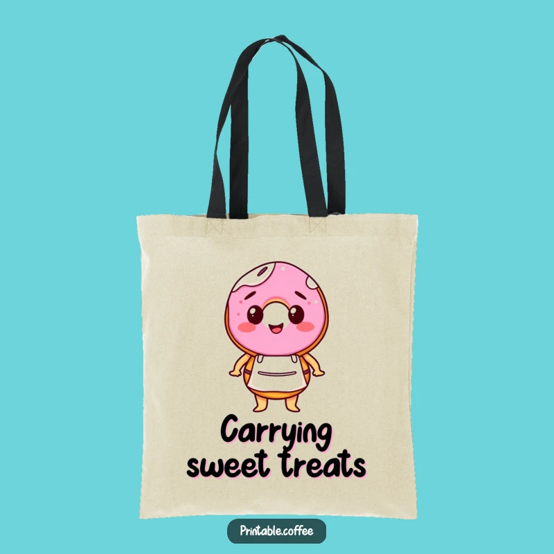 Funny Barista Donut Tote Bag: Carry Your Sweet Essentials