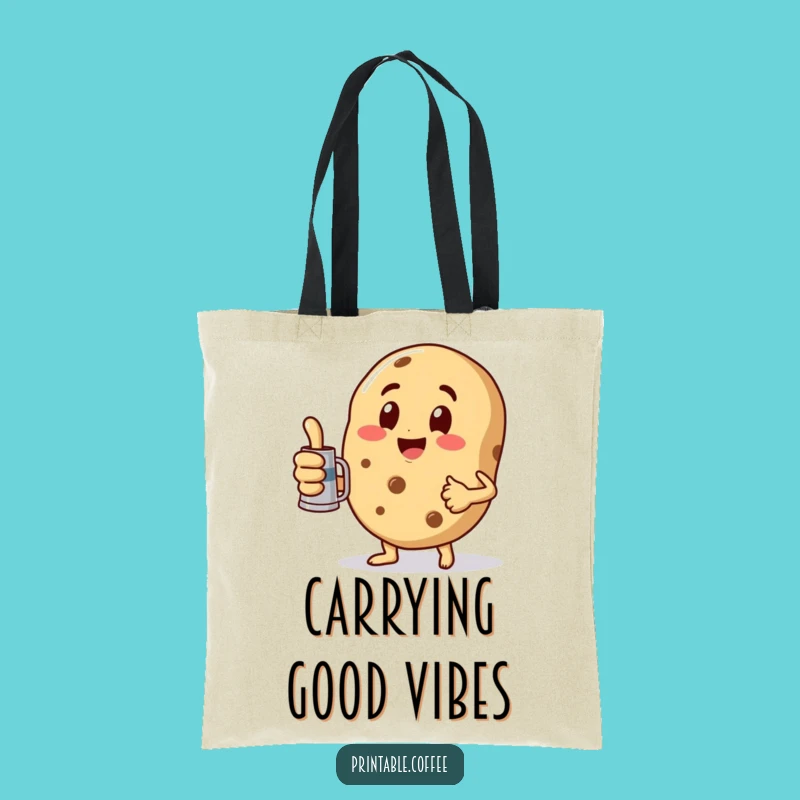 Funny Cookie Coffee Pot Tote Bag: Carry Your Style, Ideal Humorous Gift