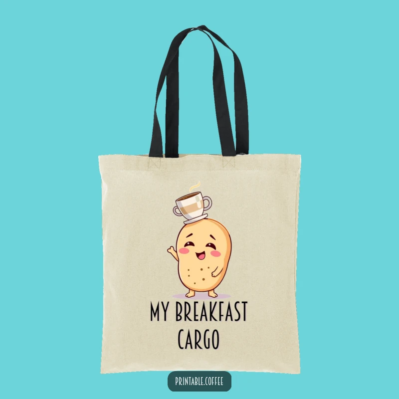 Funny Bagel Coffee Tote Bag: Hilarious Carry-All for Coffee Lovers